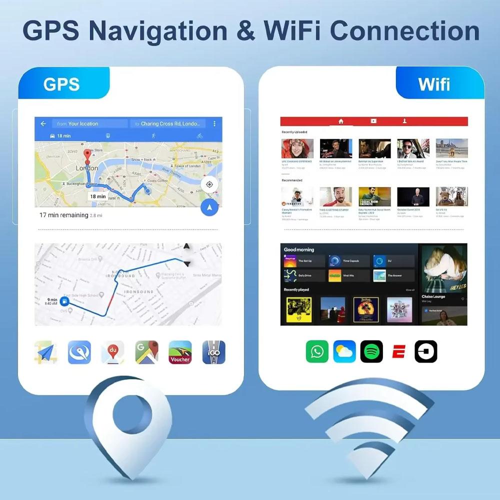 2+32G An-droid 15 Car Radio Carplay GPS Navi KAM Compatible for Hy-u-ndai I30 2006-2011