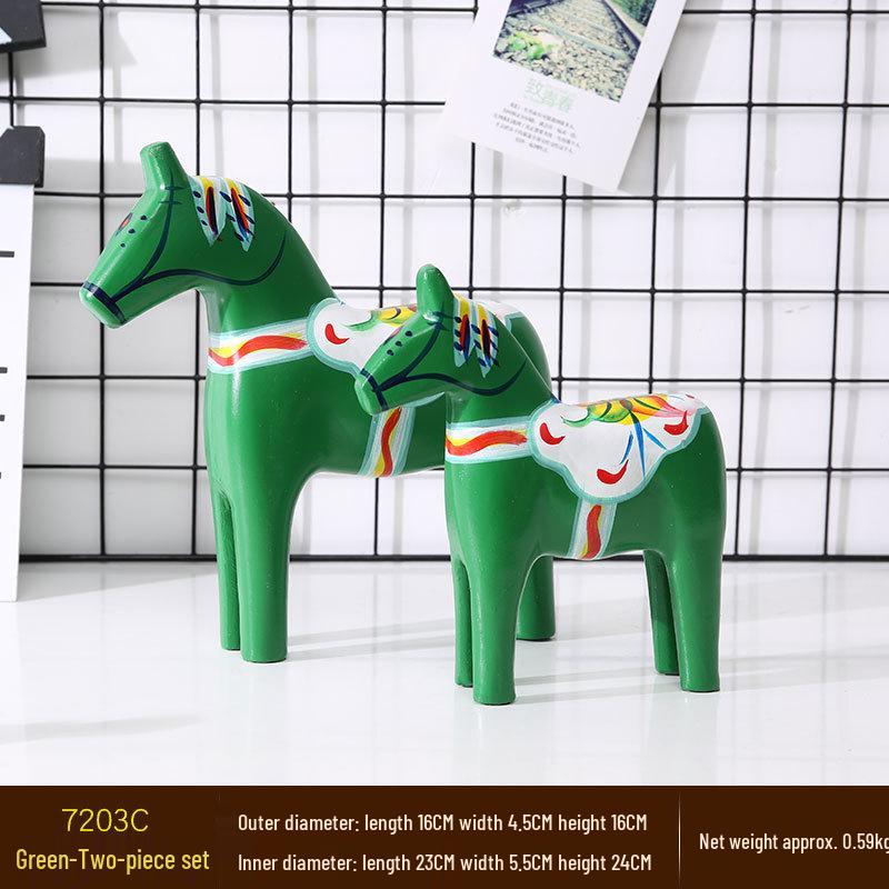Nordisch geschilderd palissander Dala paard ornament voor huisdecoratie