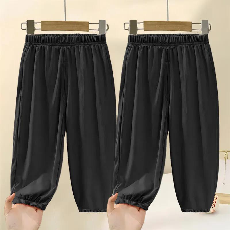 Ice Silk Mosquito Repellent Pants for Girls Summer Thin Children's Sports Casual Pants Bloomers Summer Dress