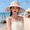 Sun hat women's summer big eaves sun hat empty top sun hat UV protection face bucket hat new
