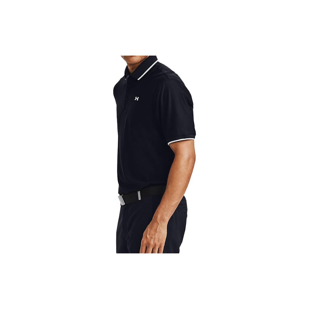 Under Armour Playoff Pique Golf Polo Men Tops Black 1345459-002