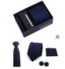 Men's 4-Piece Tie Gift Set for Business, Wedding, and Formal Wear.