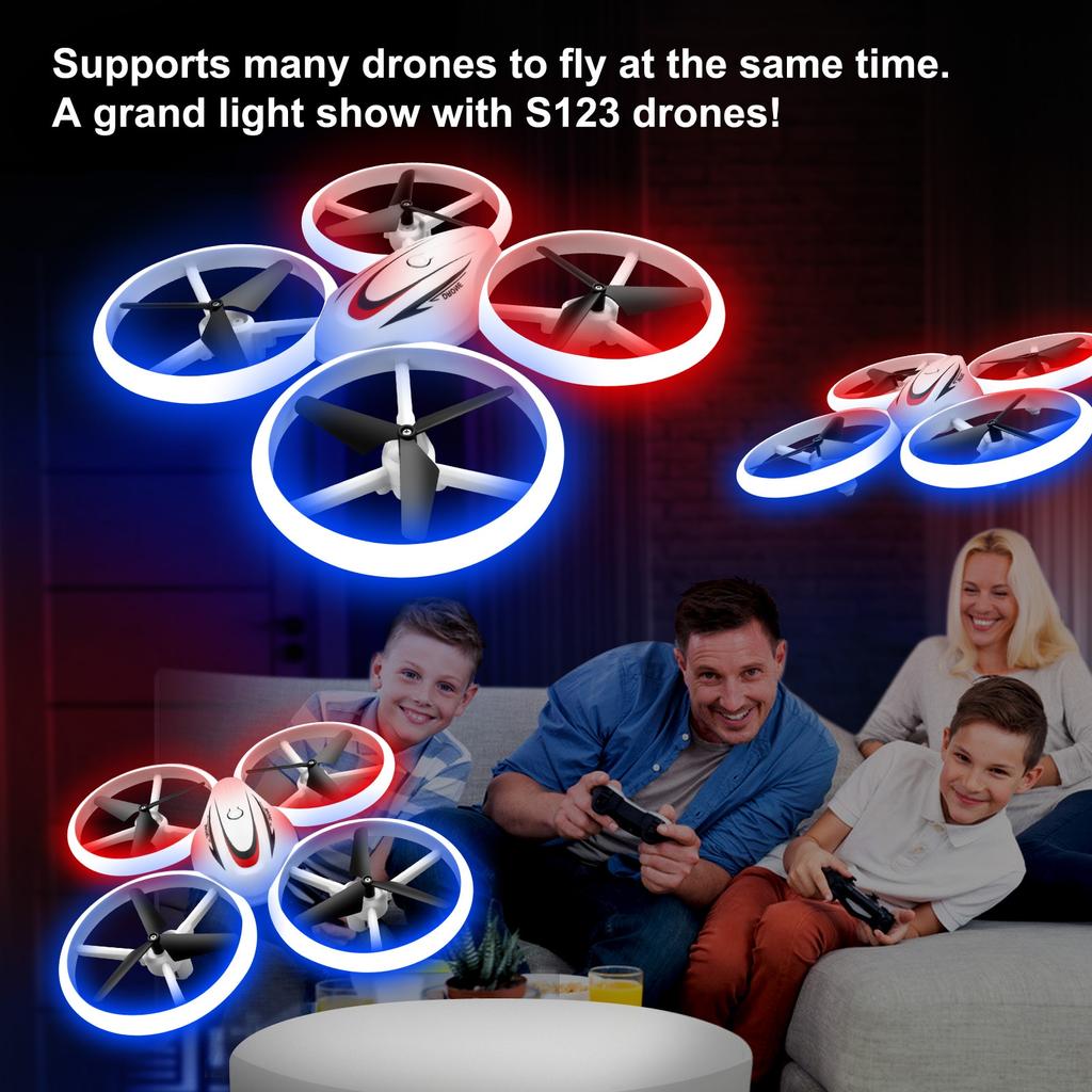 Cheap S123 Mini Drone Skimmer Kid Light Aircraft Helicopter RC UFO