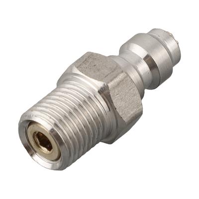 Air Refill Coupler Pneumatic Quick Coupler Silver Black Easy To Connect High-Quality Material Leak-Free Connection