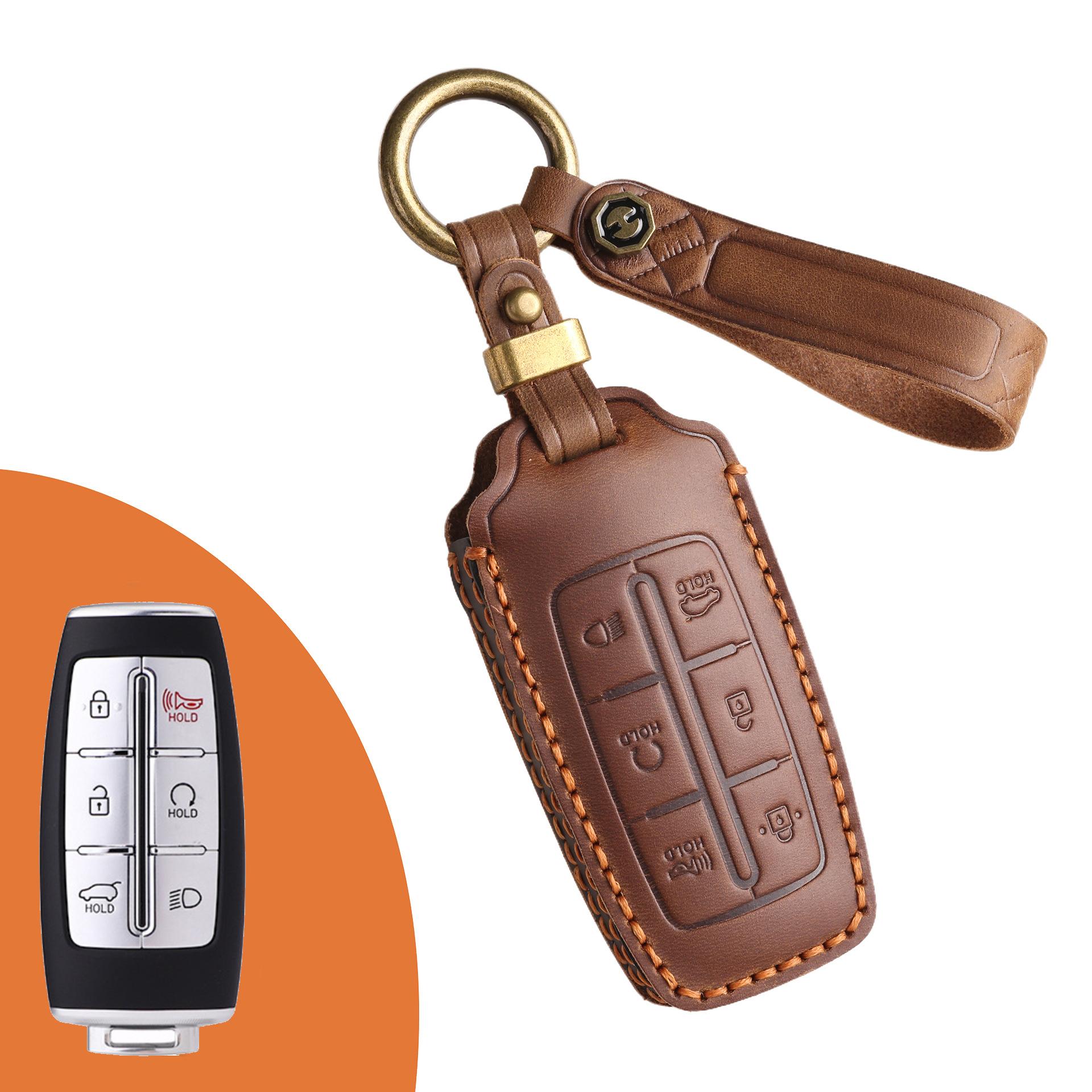 

Для Genesis Чехол для ключей Genesis GV70 Lawns GV80/G90 Авто Премиум Чехол Чехол