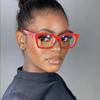 Vintage Square Reading Glasses Women For Man Myopia Customize Prescription Optical Anti Blue Light Presbyopia Eyeglasses Frame