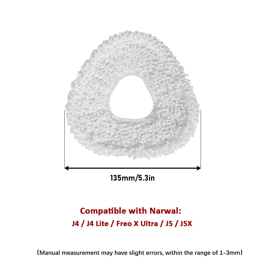 Mop Cloths Part For Narwal J3/ J4 /J5 /J4 Lite/J5X /Freo X Ultra/Freo Z Ultra Vacuum Cleaner Sweeping Robot Mop Pad Accessories