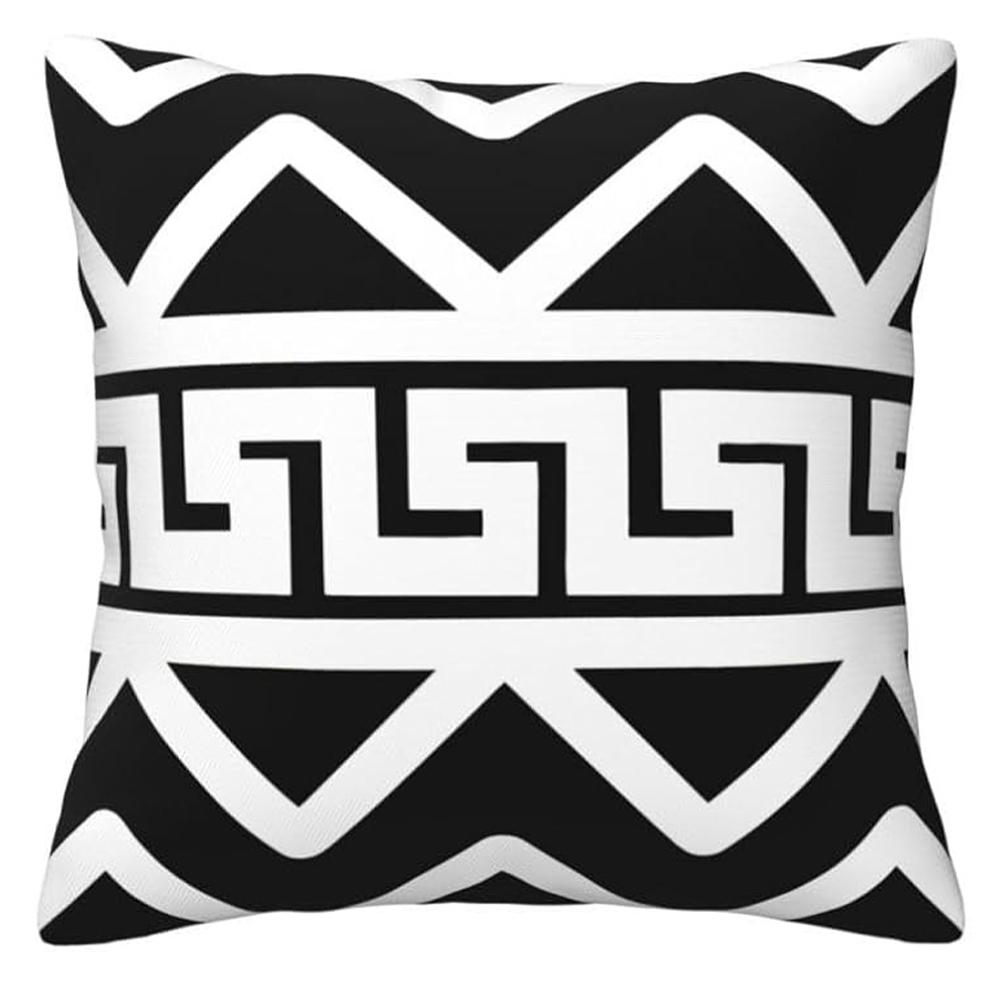 

Black - and - White Geometric Pillow Covers, Modern Minimalist StyleLiving room sofa cushion cover, bedroom room decoration 16x16in 40x40cm