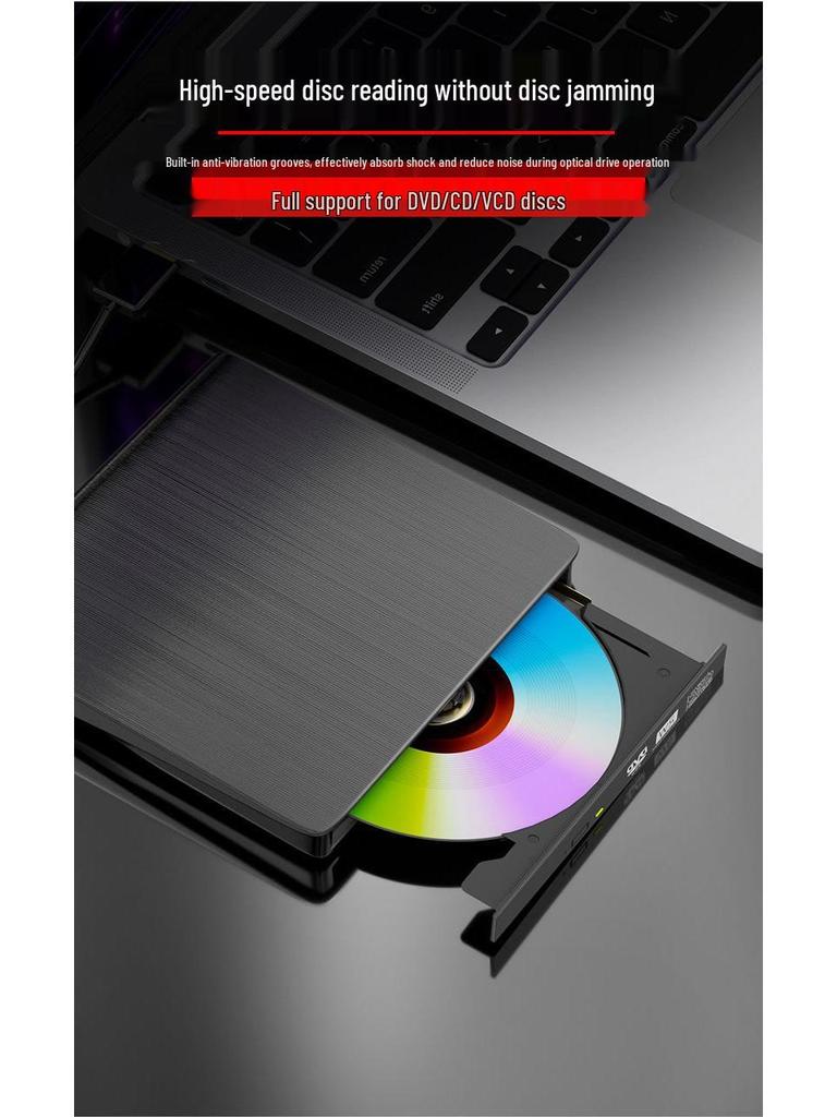 Brushed USB 3.0 External Optical Drive Burner