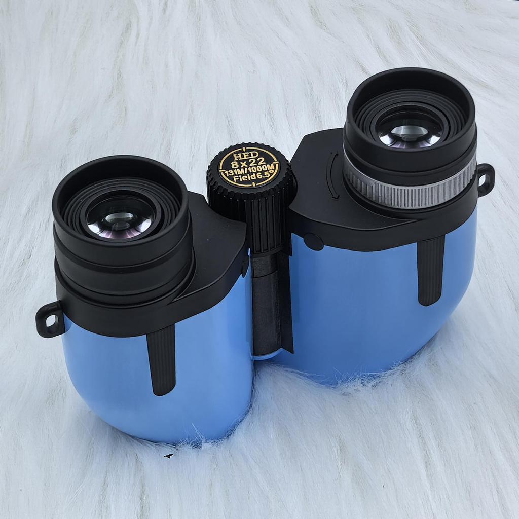 8x22 Multicolor Compact HD High Magnification Binoculars for Travel, Concerts, and Mountaineering