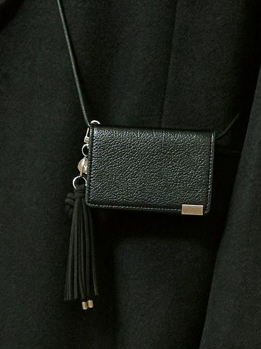 S SY tip fold minimal wallet bag & knot keyring