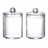 Storage Box Useful with Lid Easy To Refill Multi-purpose Cotton Swab Floss Jar Household Supplies
