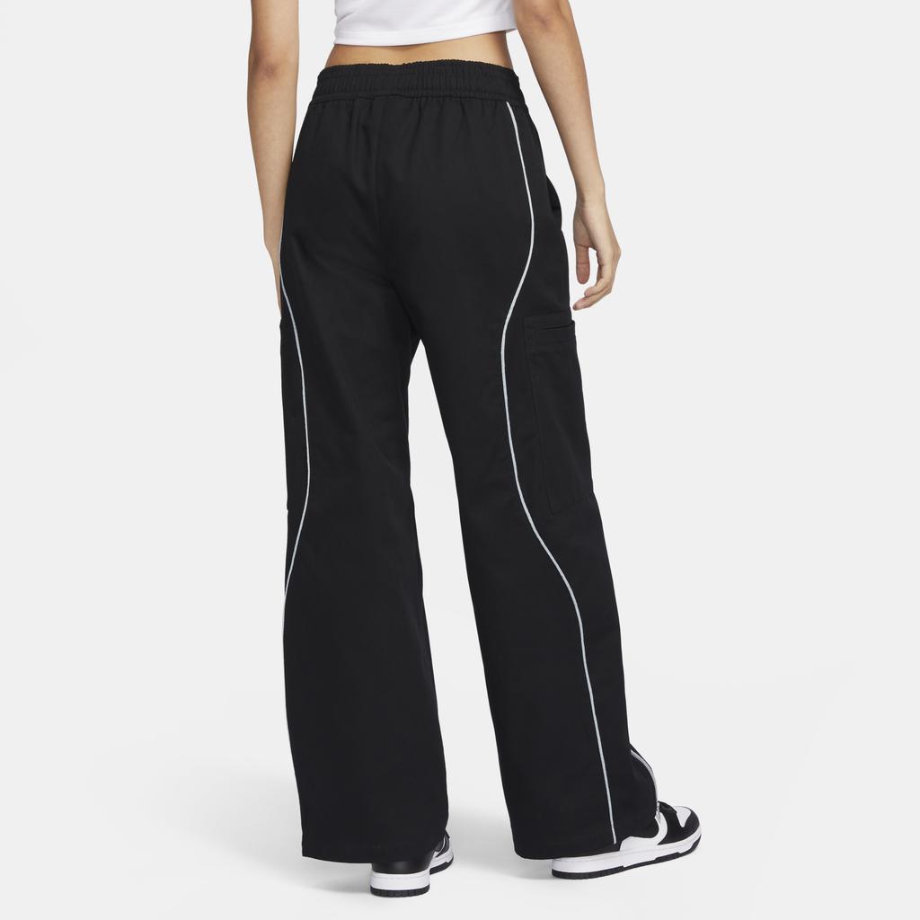 New Nike Sportswear Women's High Waisted Woven Pants Black FN1950-010