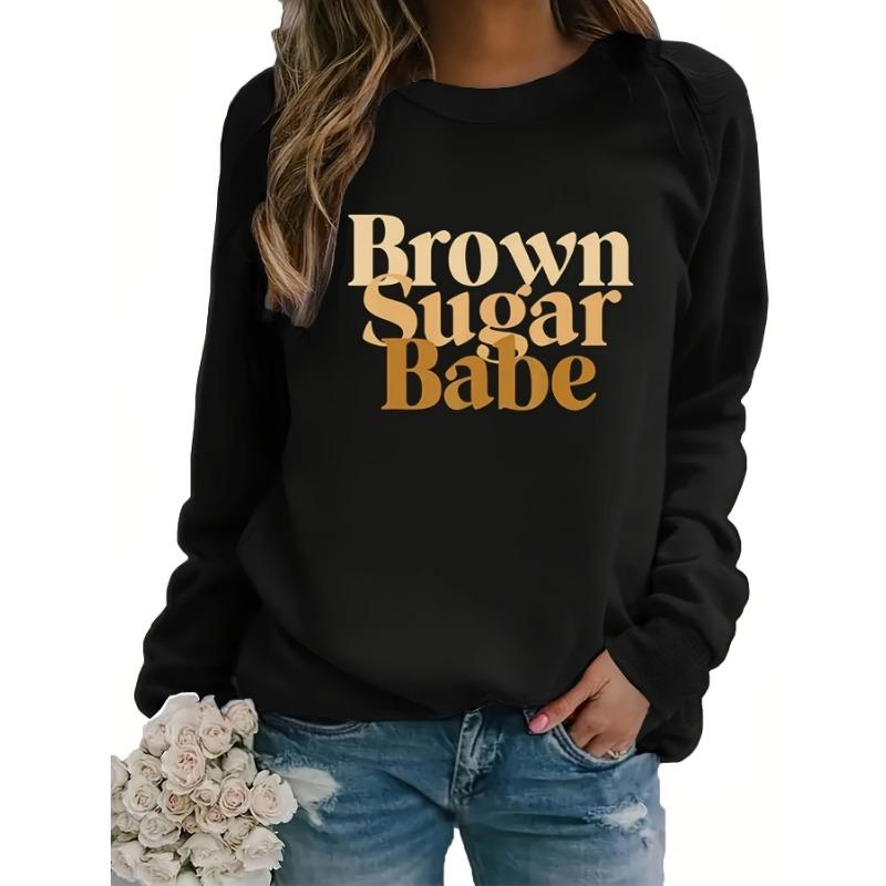 

Повседневная толстовка больших размеров, женская толстовка с круглым вырезом и длинными рукавами со слоганом и графическим принтом XXXXXL