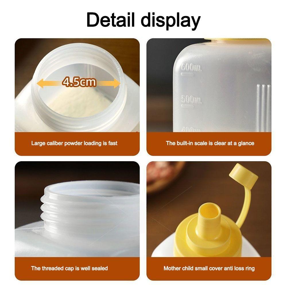 Sealed Lid Flour Dispenser Moisture Proof Starch Container New Powder Shaker Bottle