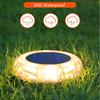 Waterproof Solar Powered Ground Light Outdoor Landscape Floor Lamp for Garden Lawn Yard Path Decor   Clearance