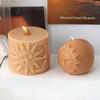Sun Goddess Cylinder Candle Mold Personalized Sun Moon Face Candle Mold Sturdy Candle Moulds for DIY Enthusiasts