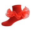 Toddler Girls Princess Ruffle Socks Soft Double Lace Frilly Ankle Socks Cute Baby Kids Socks For Ages 1-10 Years