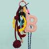 Backpack Decor English Letter PU Keychain Uppercase Letter DIY Keyring  Men/Women