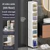 Folding bathroom storage cabinet 1/2/3/4/5/6 layers rack trolley kitchen bathroom locker children's toy folding cabinet narrow cabinet