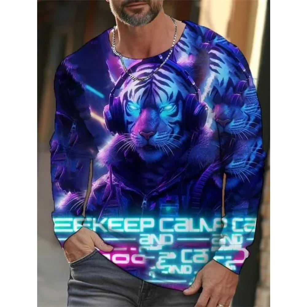 Men's Loose Comfort Top Casual Long Sleeve Versatile Breathable Pullovers Long Sleeves Men’s