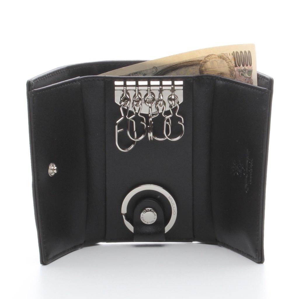 Estojo OMNIA com Chaveiro de Notas, Compartimento para 5 Chaves, Carteira Masculina, Chaveiro, (Marinha)