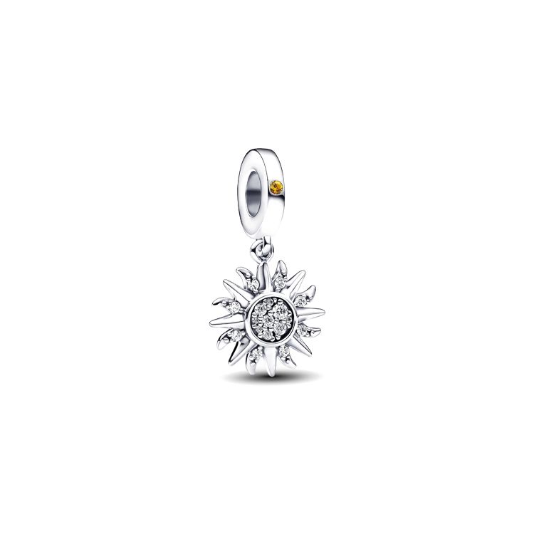 Pandora Moments Shining Sun Pendant Women pendant Silver 792840C01 Box,F,Silver