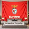 Tapisserie Murale Personnalisée avec Nom et Texte Benfica FC en Polyester pour Chambre à Coucher et Pièce