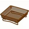 Wild Bird Feeders Square Ground Tray Bird Feeder Metal Mesh Bowl High-Capacity Ground Animal Feeding Tray Pet Feed Supplies