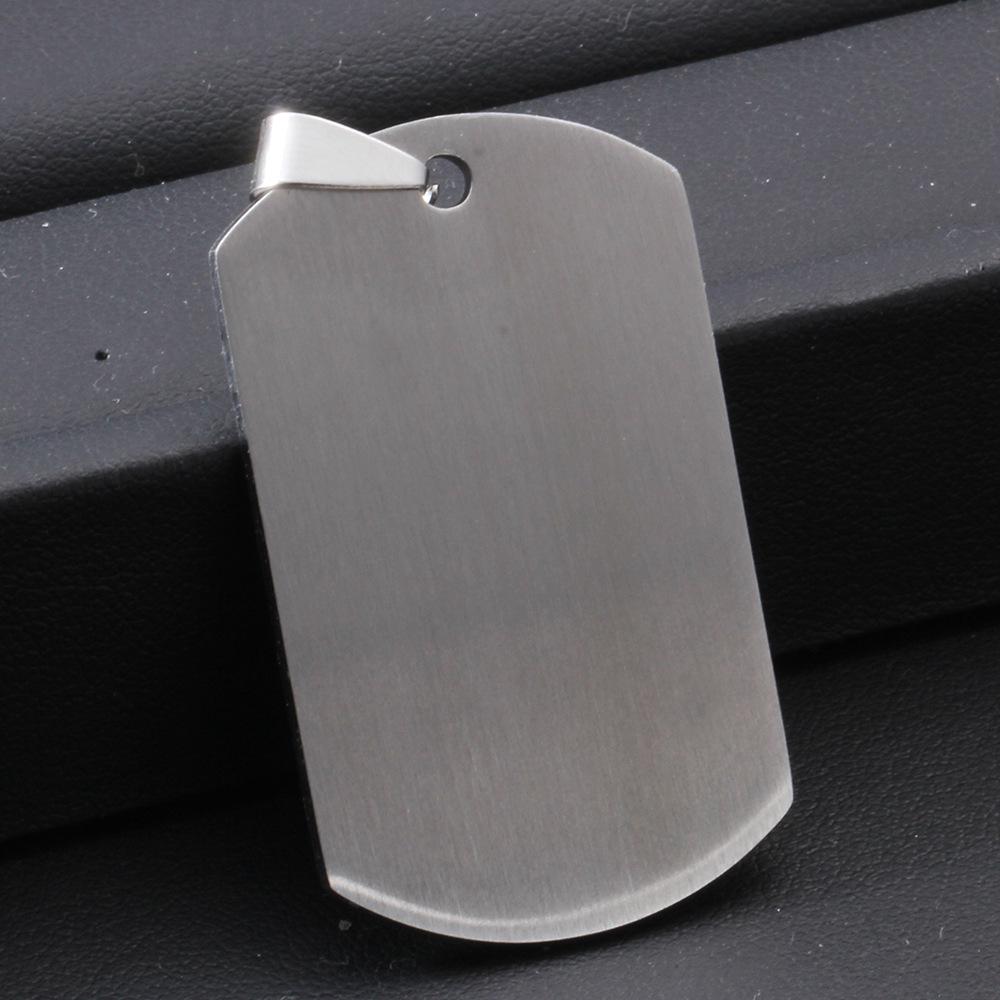 

Engravable Stainless Steel Dog Tag Necklace with Laser Logo 1.8mm