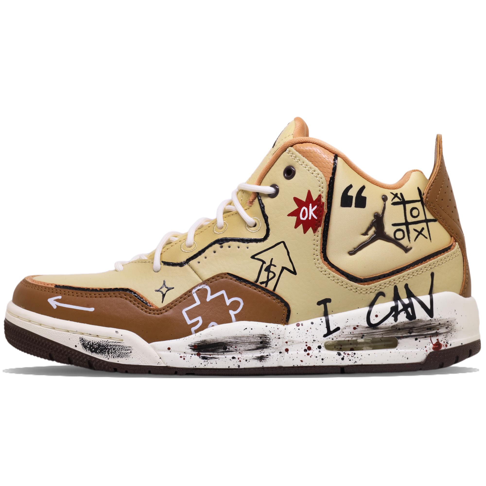 

Jordan Courtside 23 Slip Resistant Abrasion Resistant Mid top Vintage Basketball Shoes Unisex HV1812-221(TeamF-) 40.5