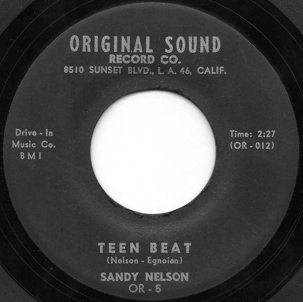 

7inch Record SANDY NELSON - Teen Beat OR5 Original Sound 1959 US Rock Used
