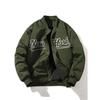 Men's Windproof Printed Baseball Collar Jacket - Casual Outdoor Workwear for Spring & Autumn