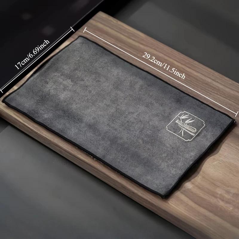 

Водопоглощающее чайное полотенце, чайная ткань, утолщенная скатерть для журнального стола, чайная посуда в стиле дзен, полотенце, хлопчатобумажная льняная тряпка, аксессуары для чайного стола 29.2x17cm