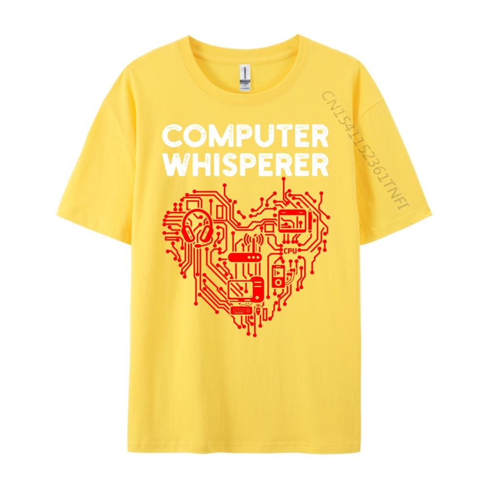 Funny It Heart Computer Whisperer Brand Clothing Mens Clothing Outdoor Oversized T Shirt Graphic T Shirt Comfortable