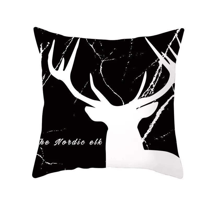 Nordic Yellow Geometric Pillowcase Home Sofa Pillow Cushion Cover