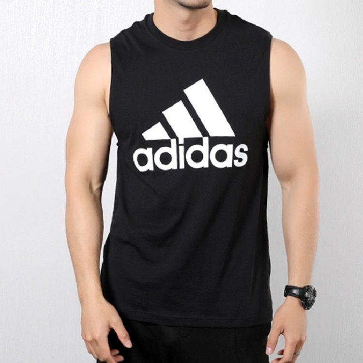 adidas Tank Tops Men's Black Moderate Straight Fit DT9936