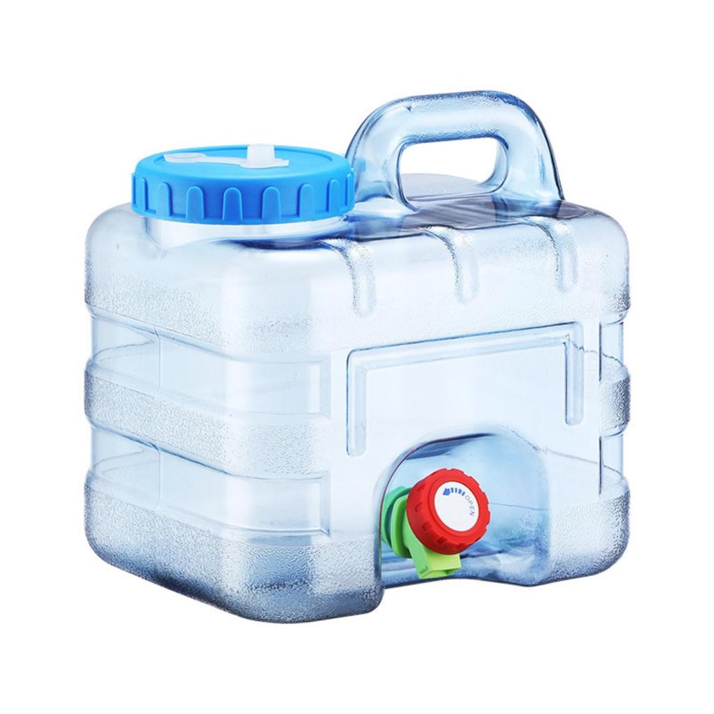 7.5Liter Water Storage Bucket Portable with Faucet Lightweight for Camping, Road Trips,