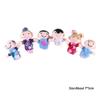 Girls Toys Cartoon Doll Kids Gifts Family Finger Puppets Set Finger Doll Plush Toys Hand Puppet