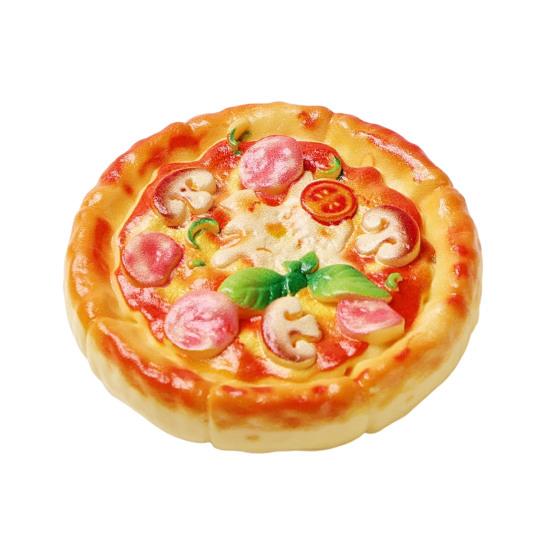 Miniature Scene Decorations 2Pcs Mini Resin Pizza Ornaments, Realistic Miniatures, Tiny Simulation Figures Food Ornaments for DIY Craft Project, Doll