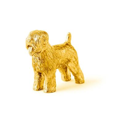 Soft Coated Wheaten Terrier 22ct Gold Plated Made In England Art Dog Figure Collection