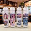 750 ml Wasserflasche Cartoon K-Pop Dämonenjäger Bedruckt Große Kapazität Trinkbecher Tragbar Outdoor-Sport Wasserbecher Kinder Geschenk