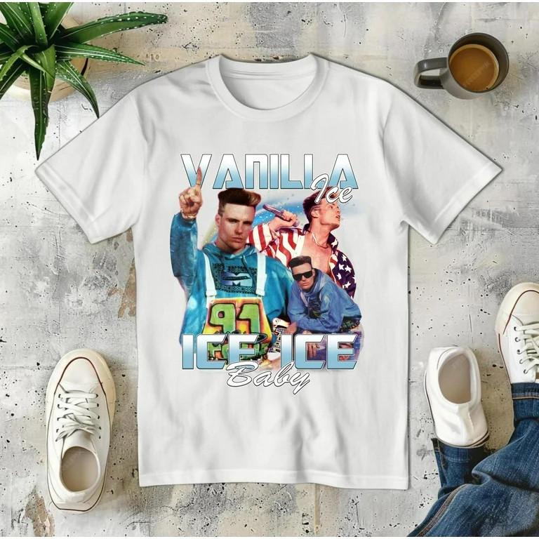 Коллекция Ice Ice Baby Vanilla Ice Футболка Классическая Белая Унисекс S-5XL ND1459 Унисекс Футболка L