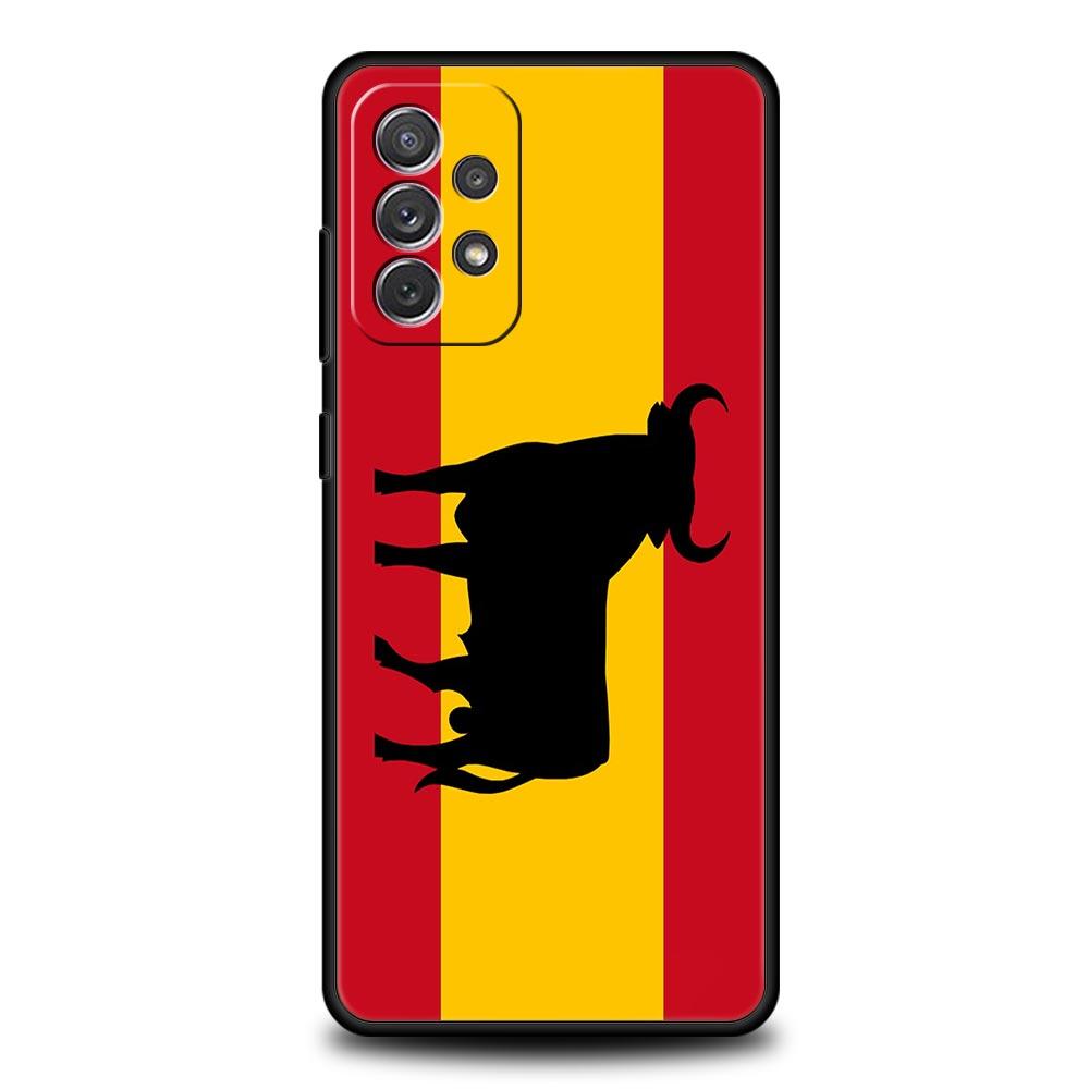 Spain Bull Flag Phone Case For Samsung Galaxy A17 A07 A55 A35 A25 A15 A05s A33 5G A31 A23 A21s A13 A41 A73 A53 A51 A71 A03 Cover