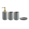 QX2E Farmhouses Washroom Bathroom Storage Accessories Lotion Dispenser Toothbrush Holder Soap Dish Bottle Cup