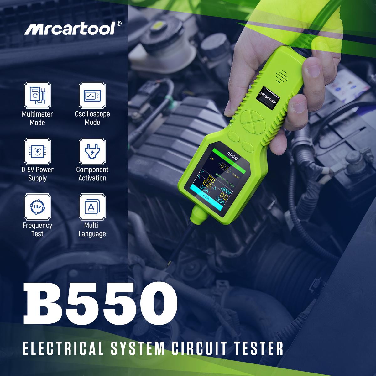 Tester Elettrico Per Auto MRCARTOOL B550 - Diagnostica 12V/24V Per Circuiti Alimentazione - Con Sonda E Cavo Prolunga - Foto 9