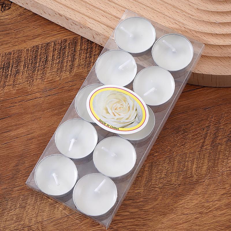 10 Round Candles Candlelight Dinner Candle Hotel Warm Tea KTV Glass Cup Candle Bar Candle Couple Supplies Candle