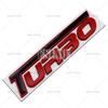 Htyng6 New 3D Turbo Metal Zinc Alloy Fender Adhesive Emblem Rear Trunk Badge Car Body Sticker Decal