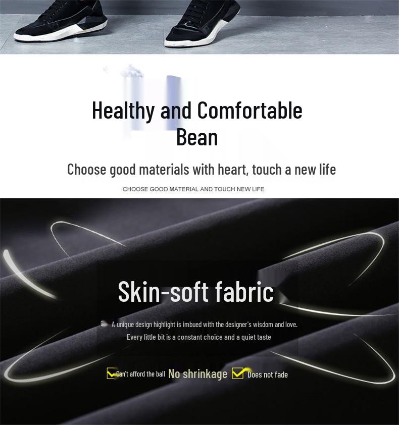 Douyin Men's Quick-Dry Zippered Ice Cool Casual Pants