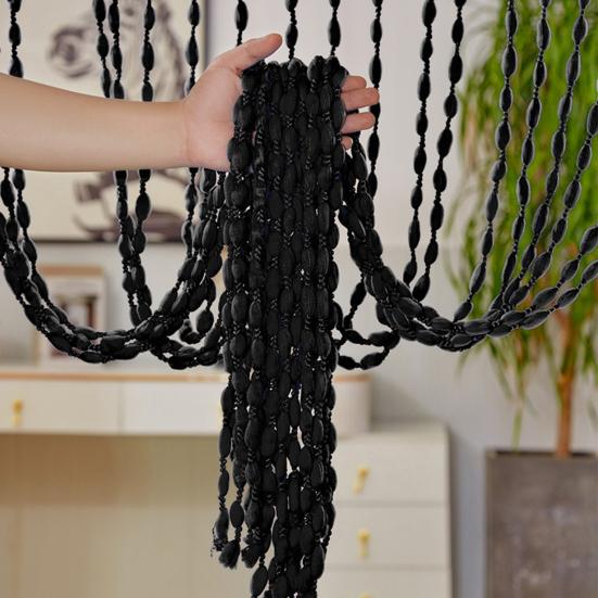 Door Curtain Beaded String Tassel Glitter String Curtains Room Dividers Curtain 100x200cm Lantern Shapes Door Curtain for Living Room Bedroom Closet